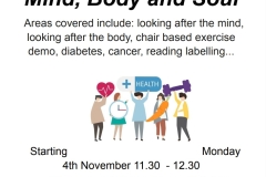 Mind Body Soul - Over 50s Group